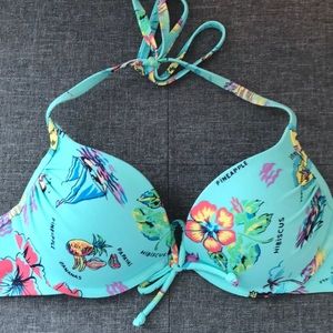 Tropical Aerie Push-Up Swim Top